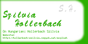 szilvia hollerbach business card